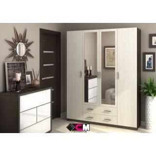 ШКАФ КВАДРО 4 СТВОРКИ СТЕНД